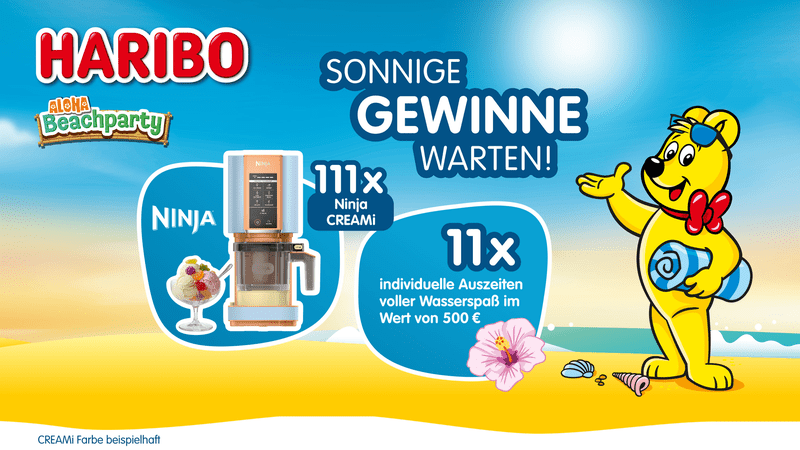 HARIBO Gewinnspiel – Auszeit oder eine Ninja Creami Eismaschine gewinnen