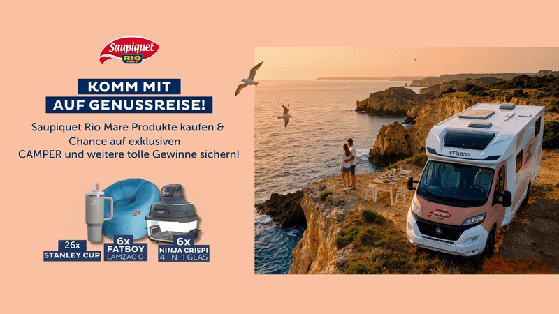 Saupiquet Rio Mare Gewinnspiel – Wohnmobil, Stanley Cups, Fatboy oder Ninja Crispi gewinnen
