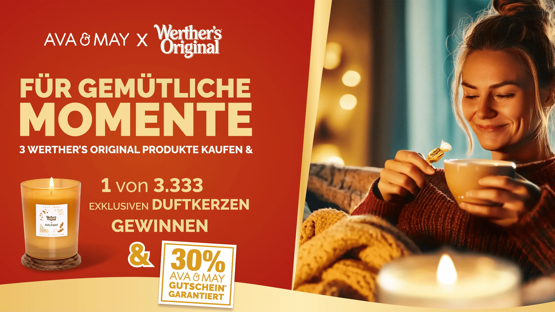 Werther's Original Gewinnspiel – 1 von 3333 Duftkerzen gewinnen