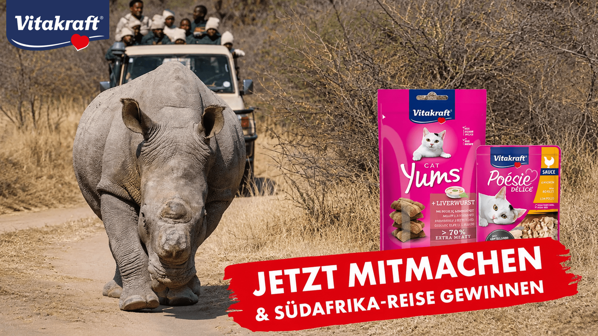 Vitakraft Gewinnspiel – Gewinne eine Südafrika-Reise für 2 Personen