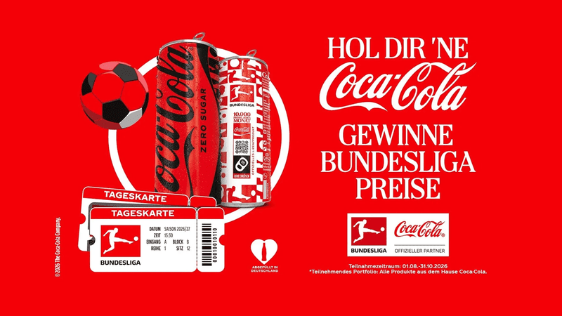 Coca-Cola Bundesliga Gewinnspiel 2026 – Gewinne Bundesliga-Reisen, Tickets, Gutscheine & Merch