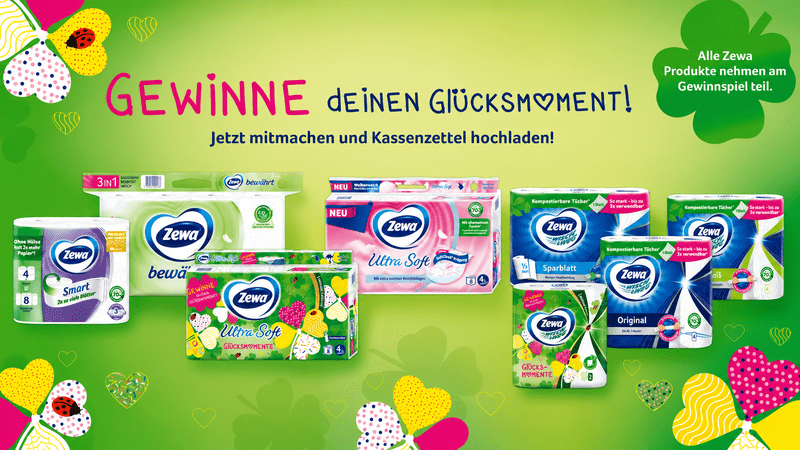 Zewa Gewinnspiel – Reisegutscheine und Wertgutscheine gewinnen