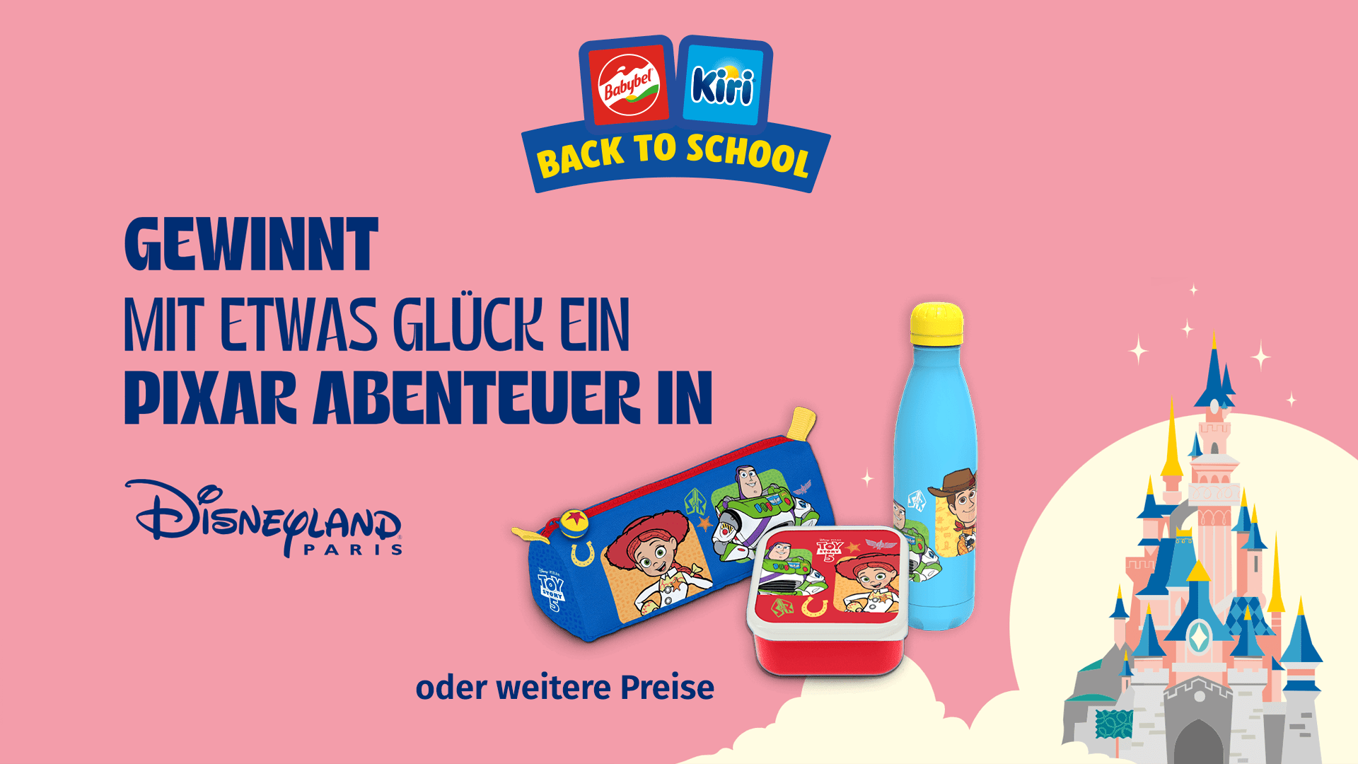 Kiri und Mini Babybel Gewinnspiel – Disneyland-Paris-Reisen und Toy-Story-Gewinne