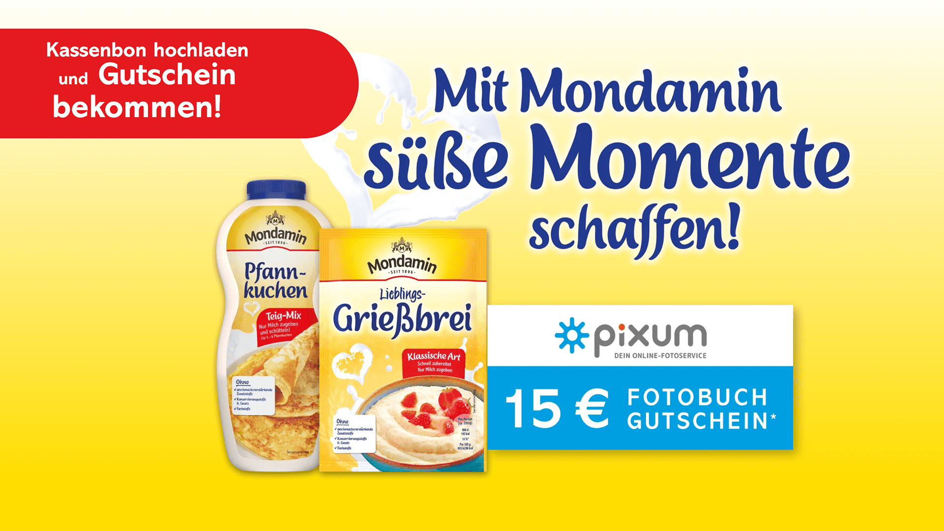 Mondamin-Aktion: Pixum Fotobuch-Gutschein