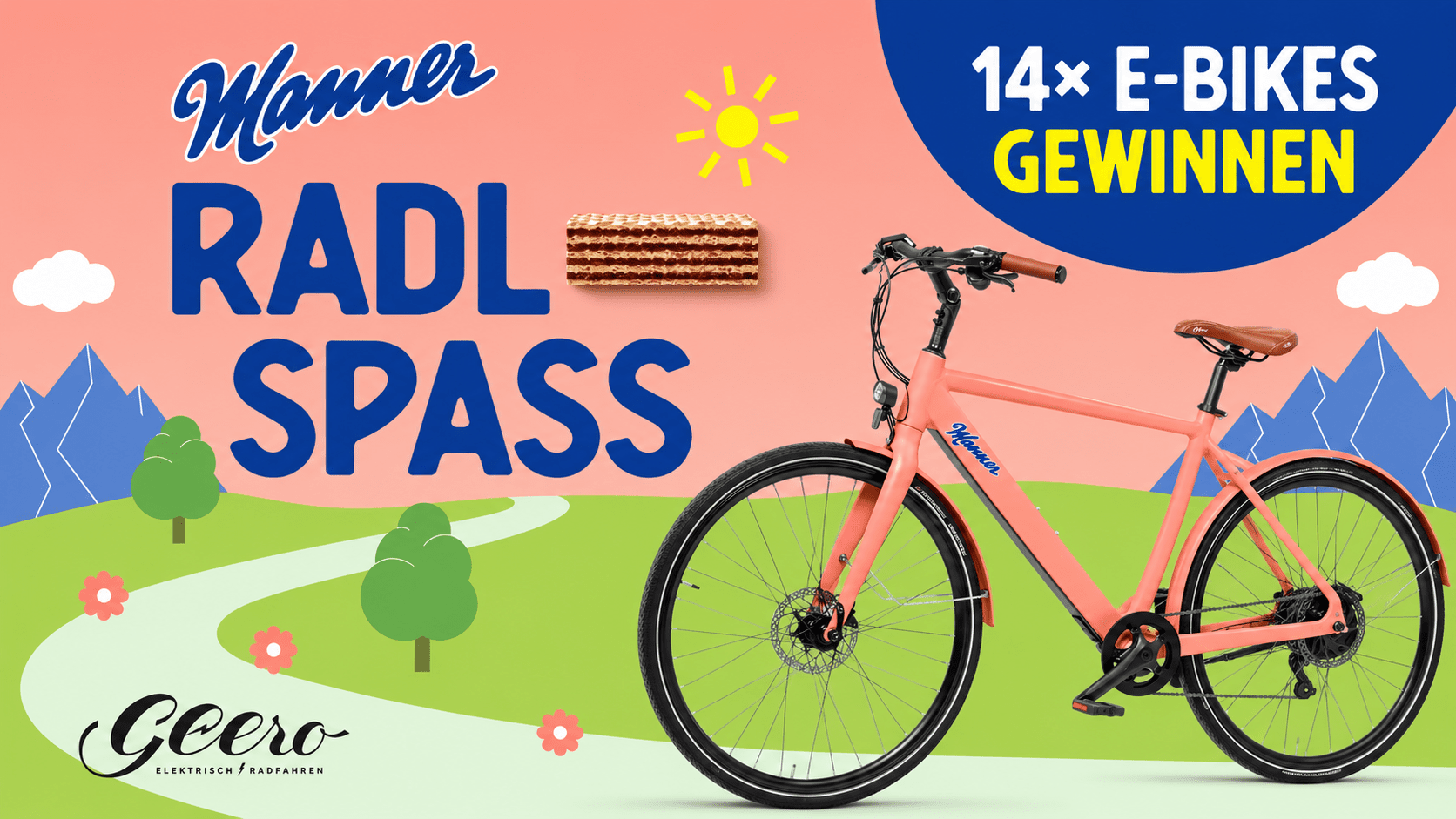 Manner Gewinnspiel - 1 von 14 E-Bikes gewinnen