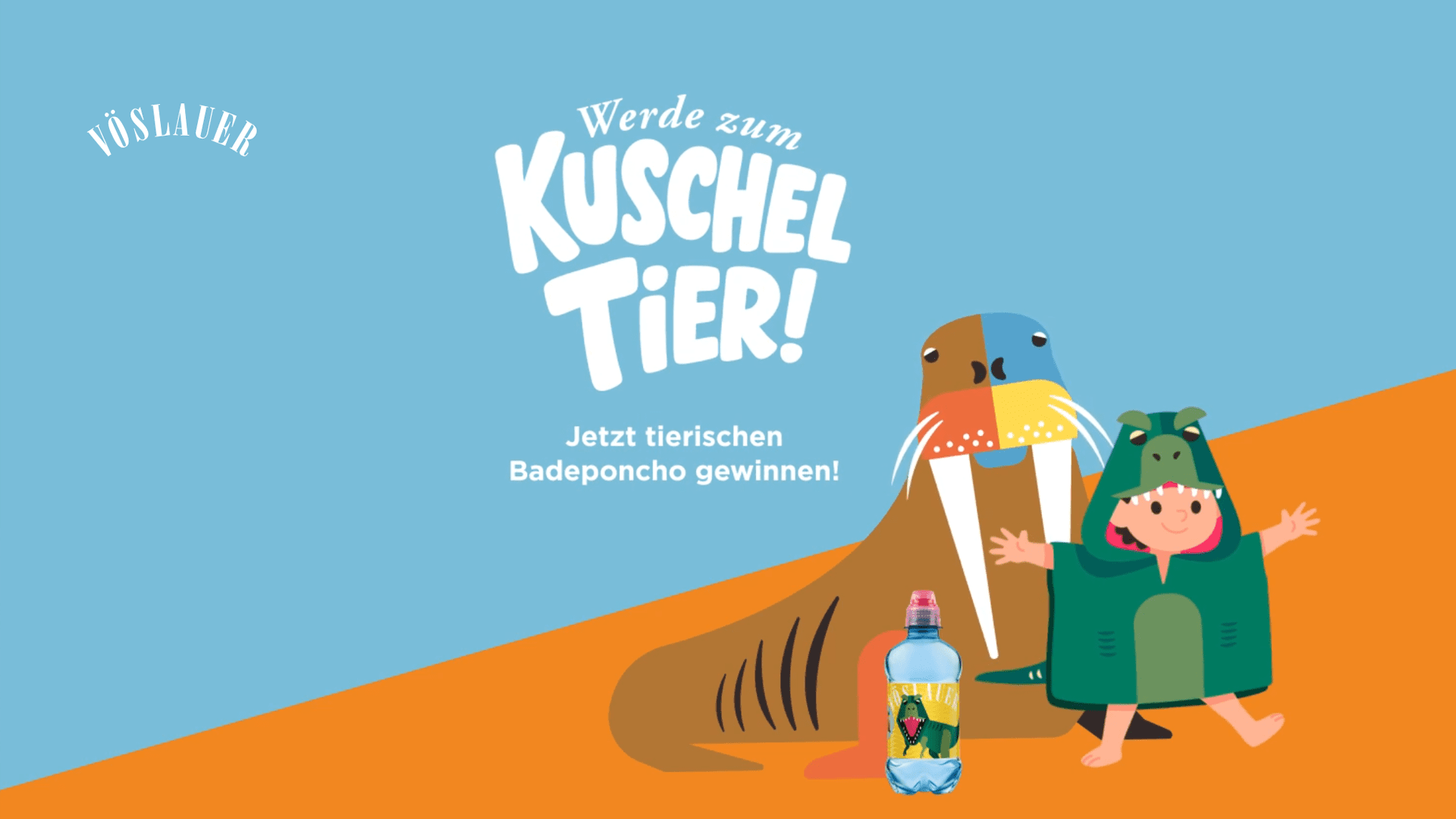 Vöslauer Junior Gewinnspiel - Badeponcho gewinnen