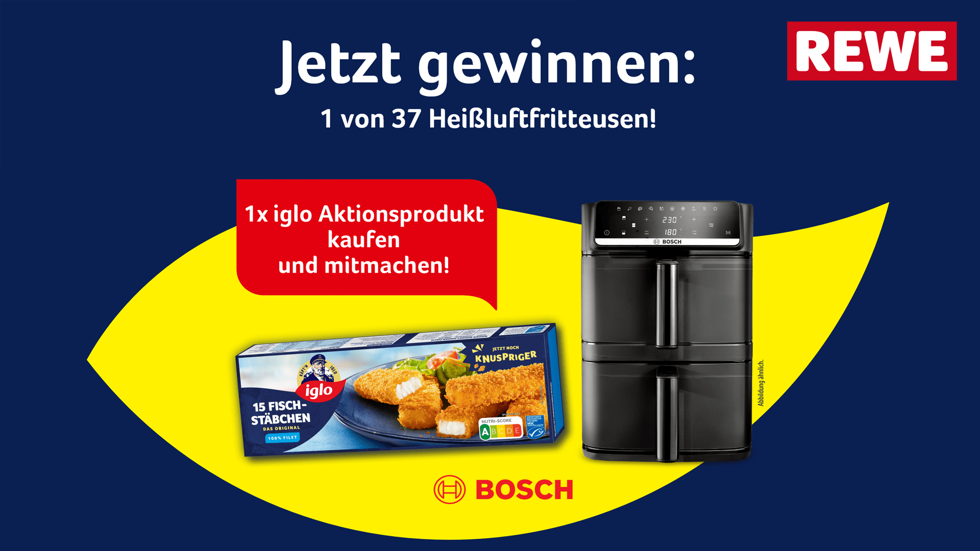iglo Fischstäbchen Gewinnspiel - Bosch Heißluftfritteusen gewinnen