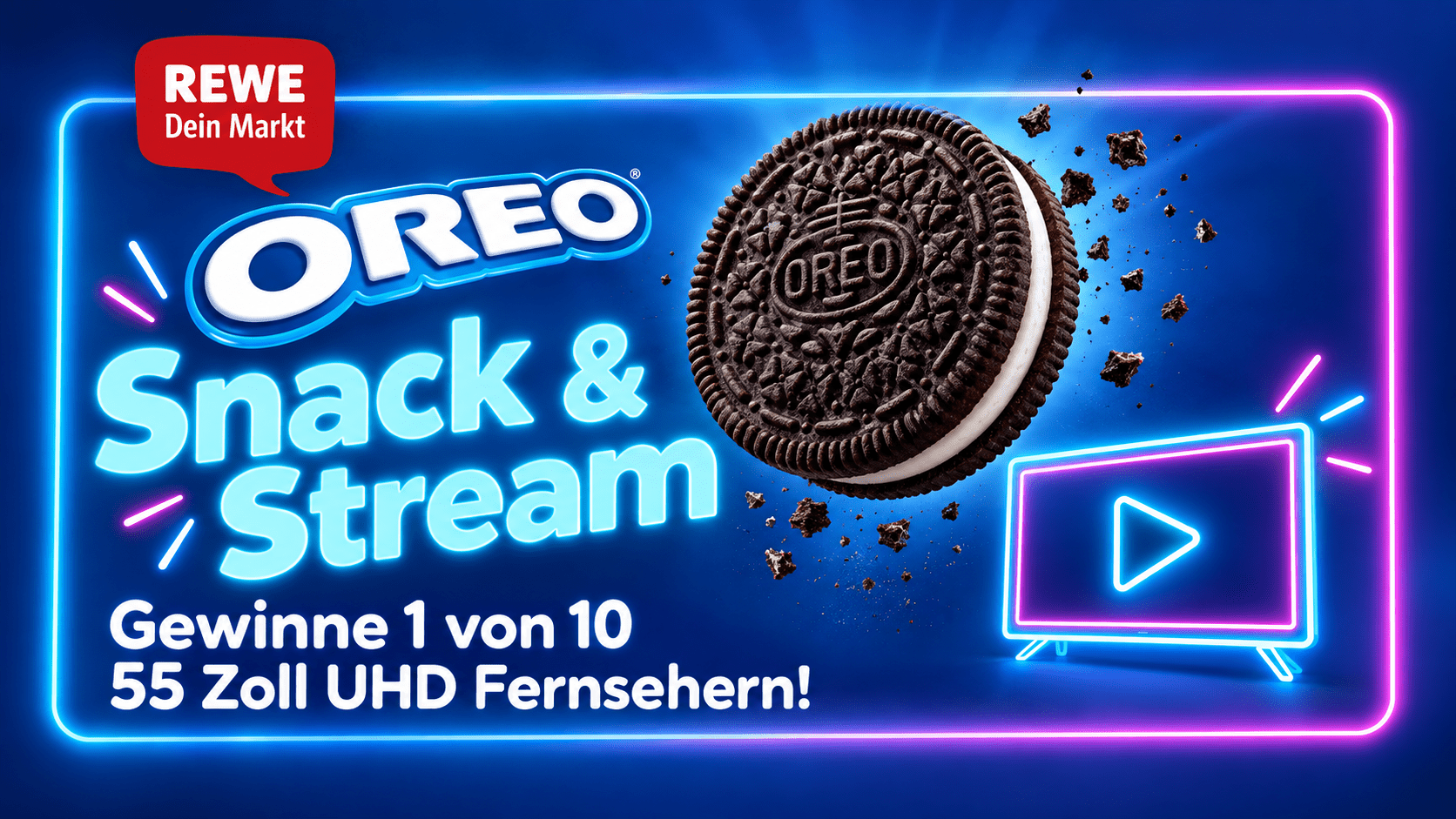 Oreo Gewinnspiel - Samsung 55 Zoll TV gewinnen