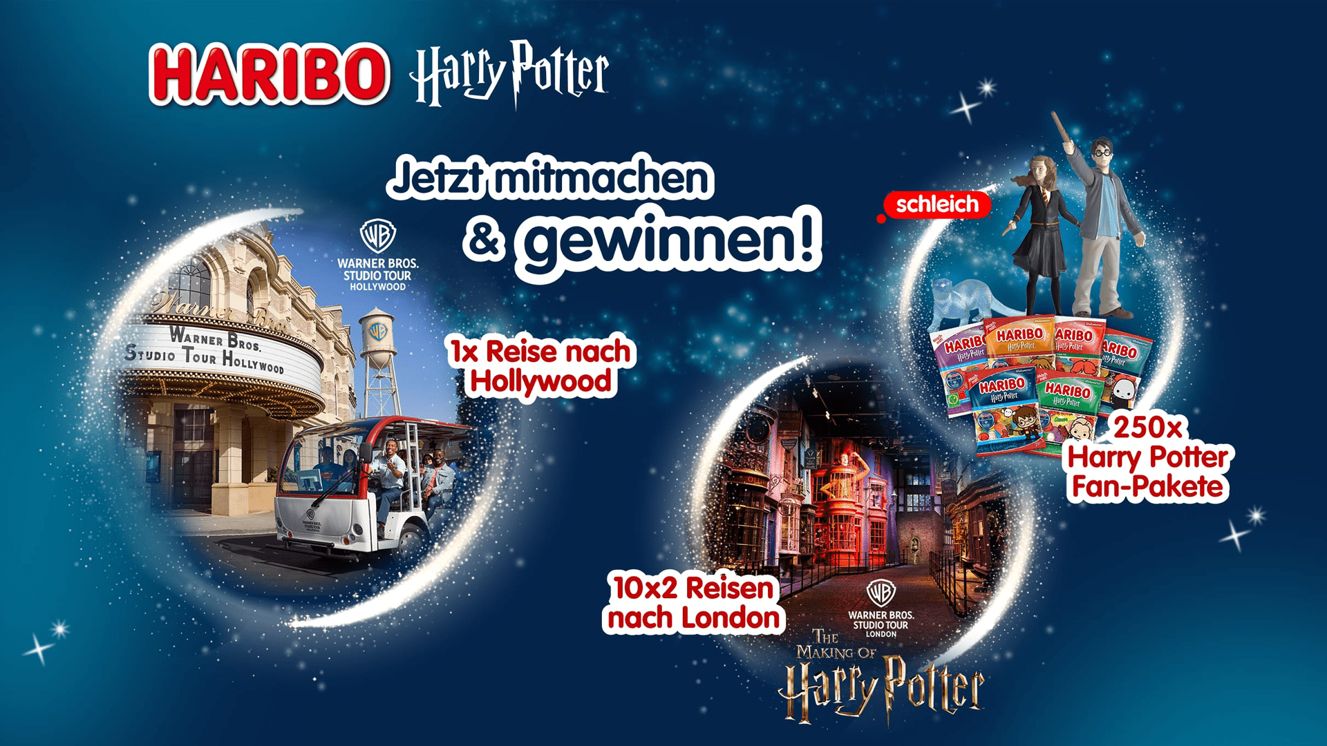 HARIBO Harry Potter Gewinnspiel - Gewinne Reisen nach Hollywood, London und Fan-Pakete