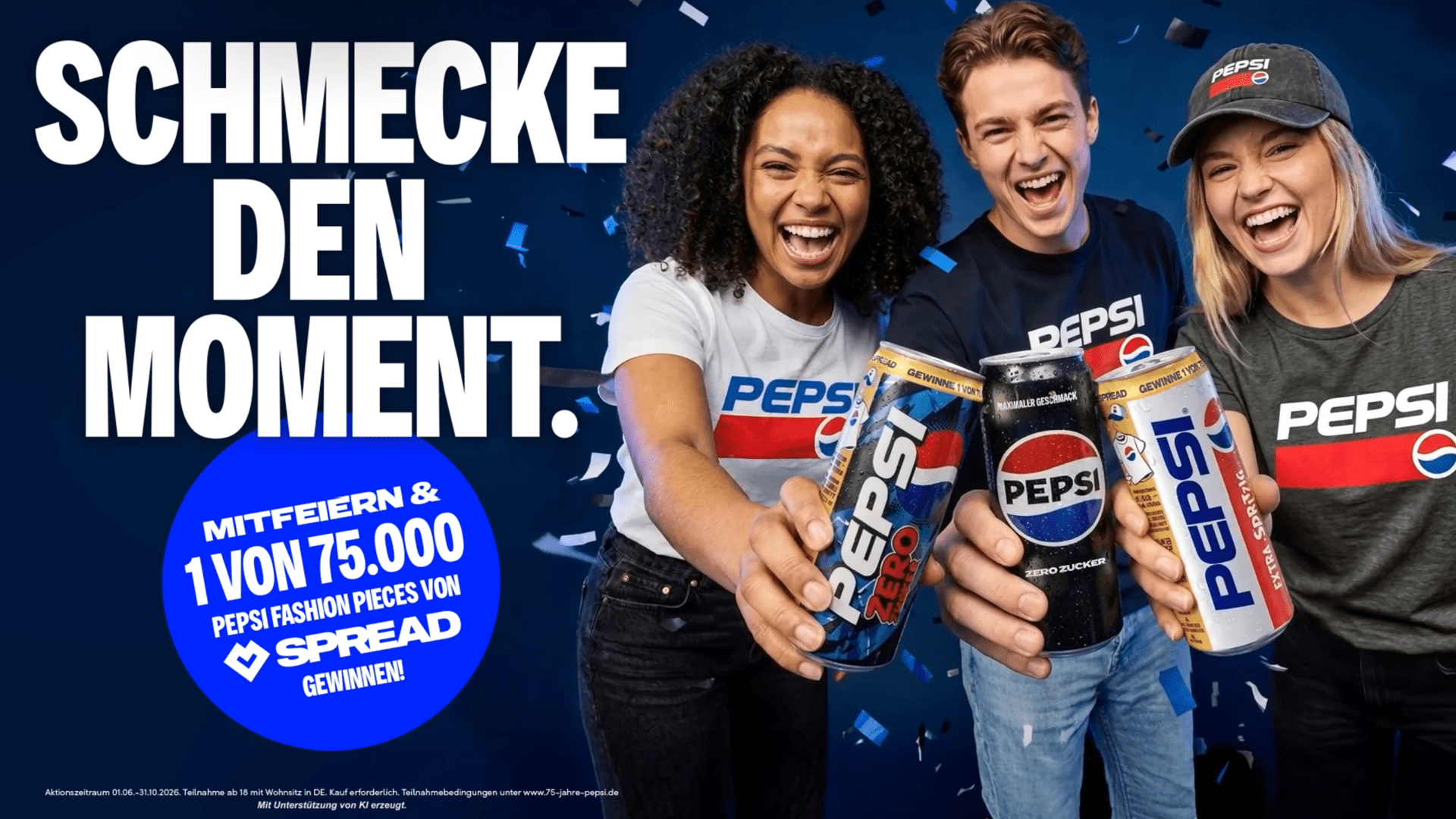 Pepsi Gewinnspiel - Gewinne Merch und Spreadshirt-Rabattcoupons