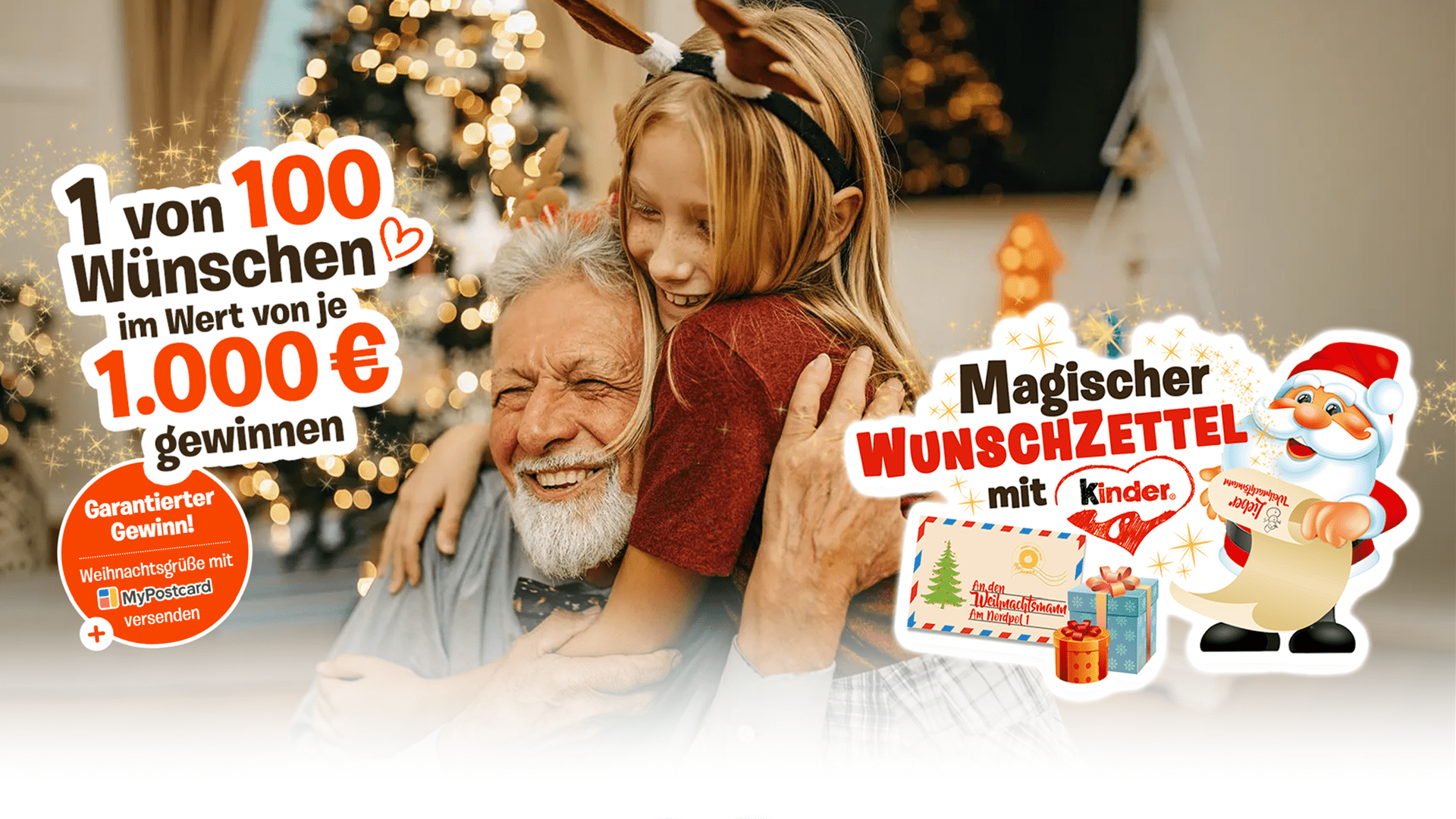 kinder Gewinnspiel - Wunscherfüllung bis 1.000 € gewinnen