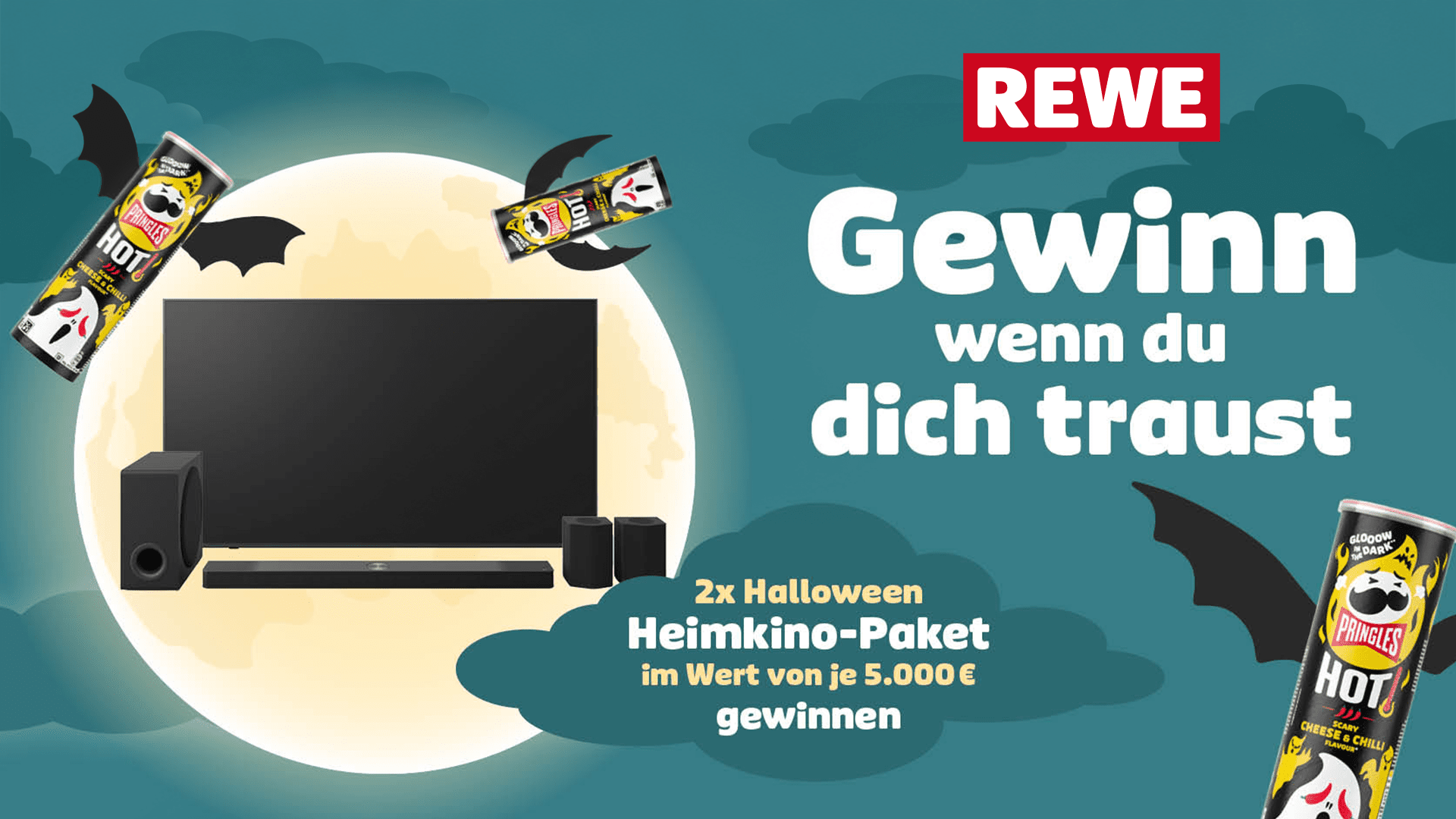 REWE Pringles Gewinnspiel - Heimkino-Paket gewinnen