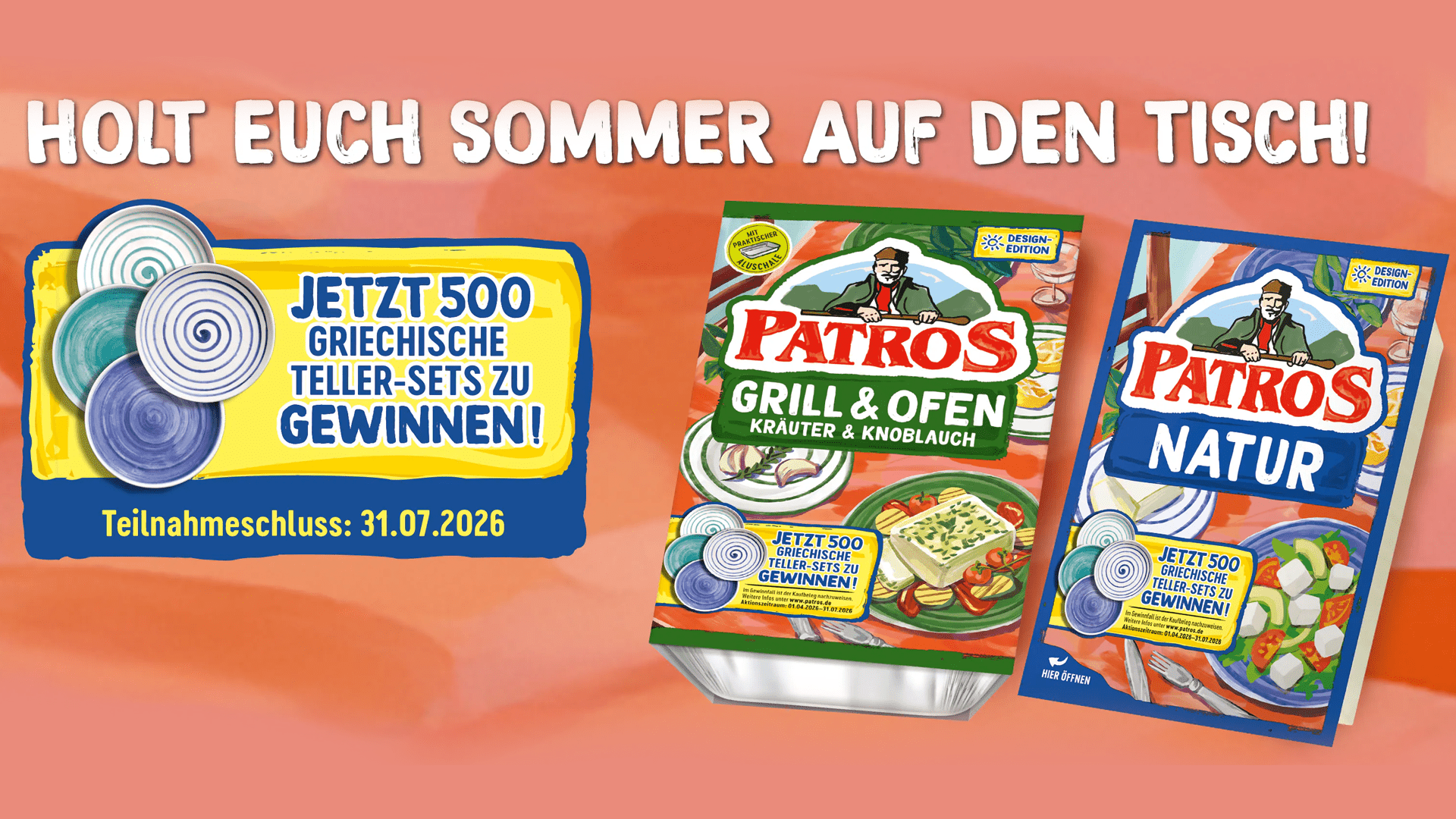 Patros Gewinnspiel – Gewinne griechische Teller-Sets