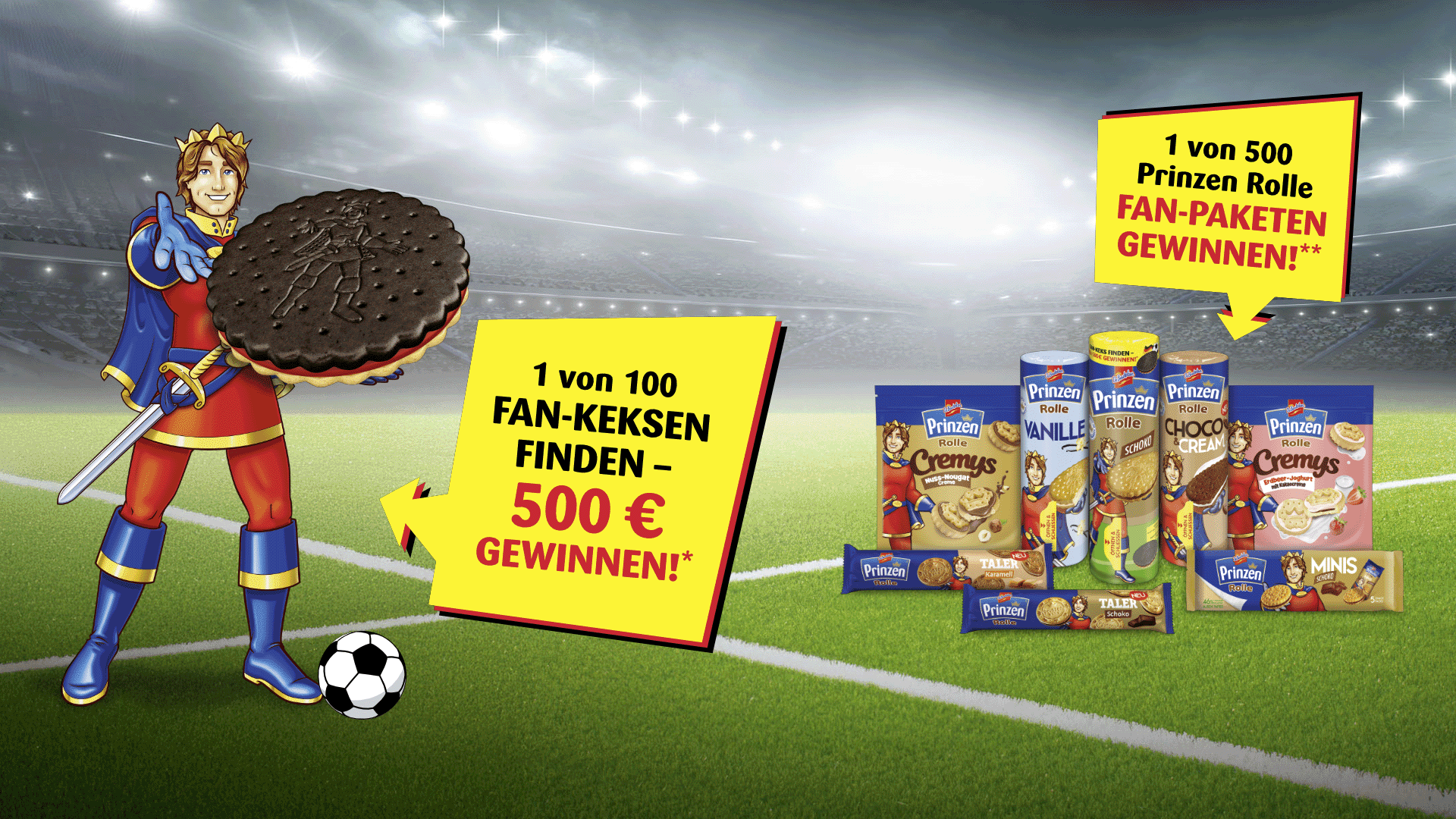 Prinzen Rolle Fan-Keks Aktion 2026 – 500 € oder Fan-Paket gewinnen