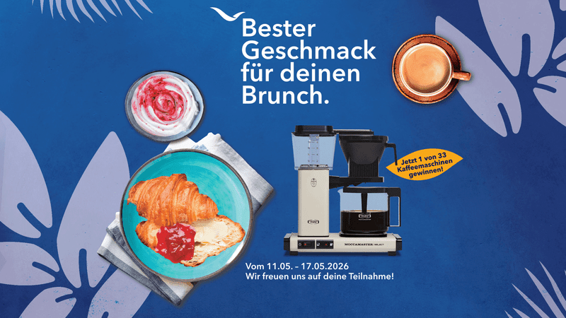 Globus & Mövenpick Brunch Gewinnspiel – Gewinne eine von 33 Moccamaster KBG Select Kaffeemaschinen