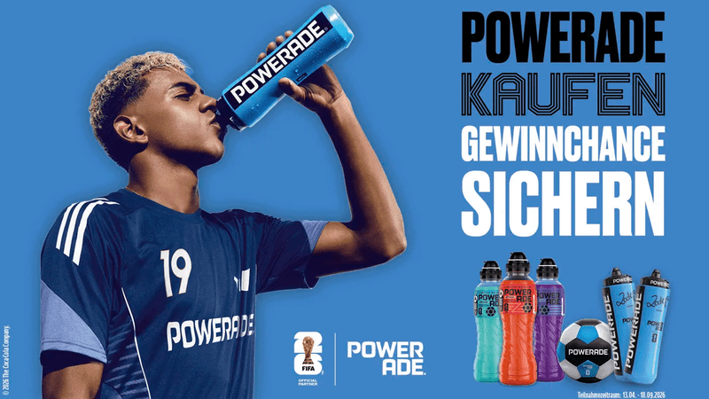 Powerade Gewinnspiel – Gewinne DFB Auswärtstrikots, Fußbälle und Flaschen