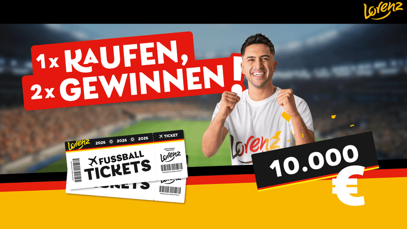 Lorenz Snacks Gewinnspiel – WM-Reise oder 10.000 Euro gewinnen