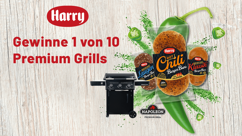 Harry Brot Gewinnspiel – Gasgrill von Napoleon gewinnen