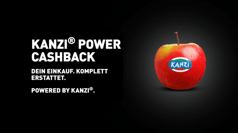 Kanzi Power Cashback – Gewinne deinen gesamten Einkauf bis 150 € zurück